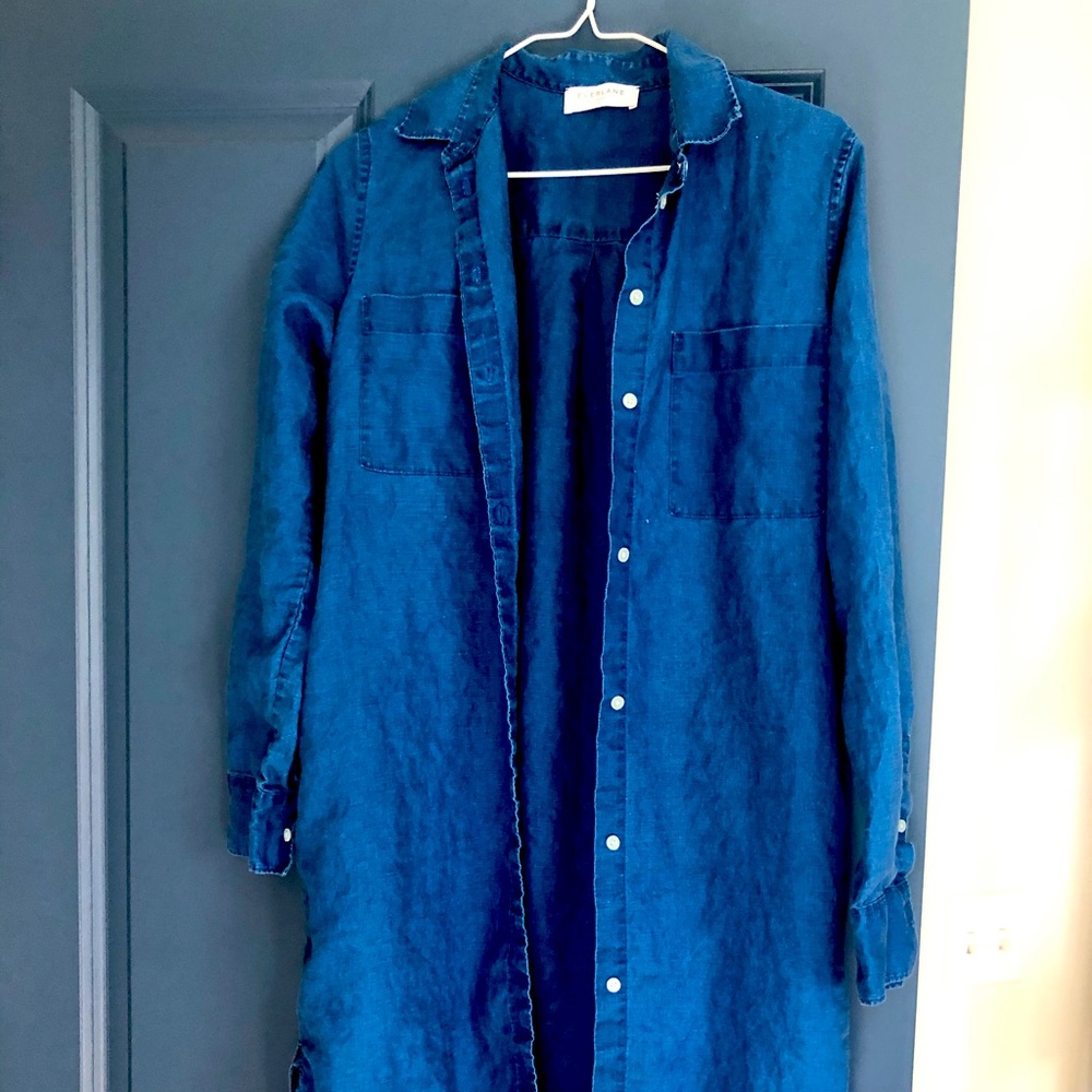 Everlane Real indigo dyed work shirt
